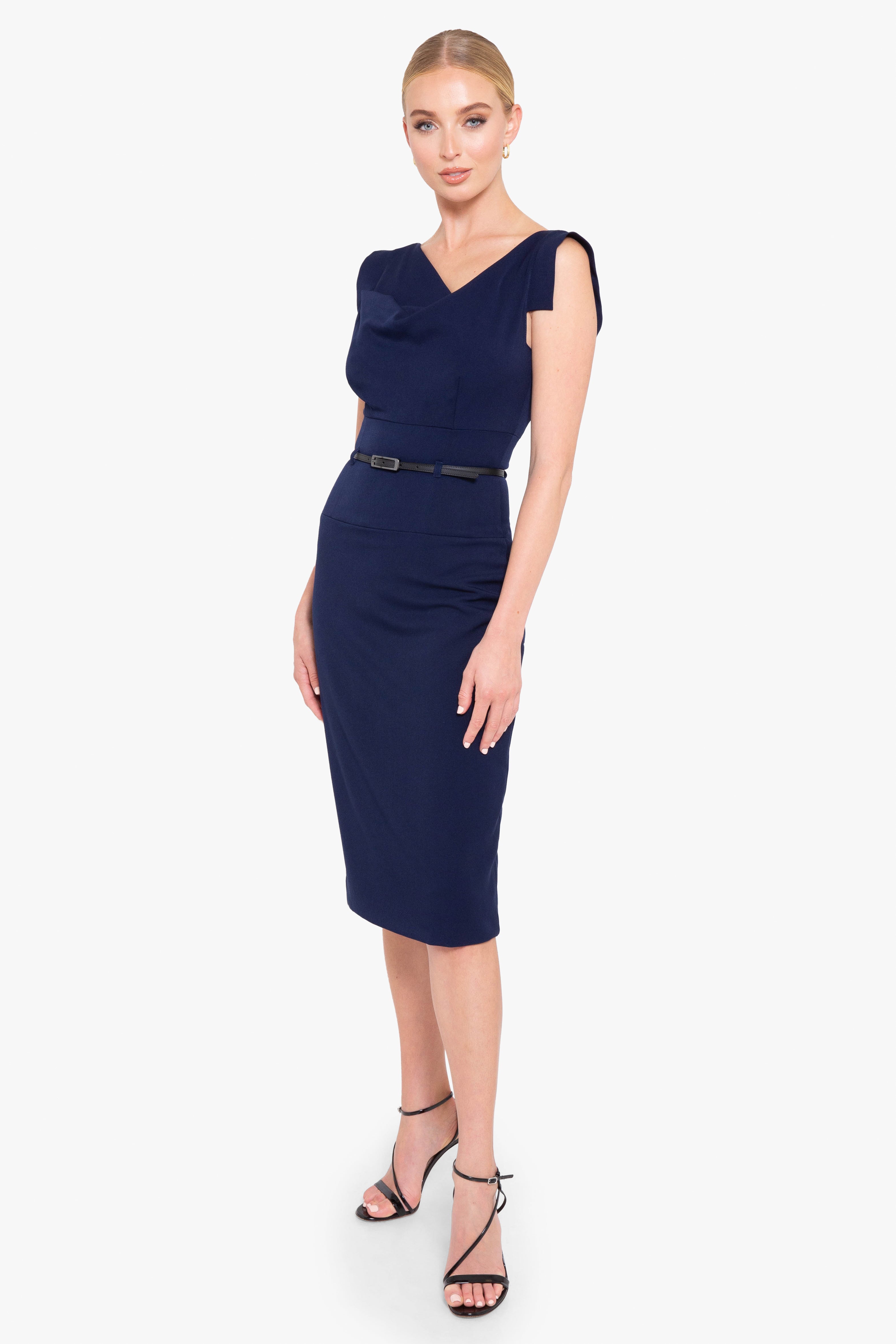 Classic Jackie O Sheath Dress Black Halo