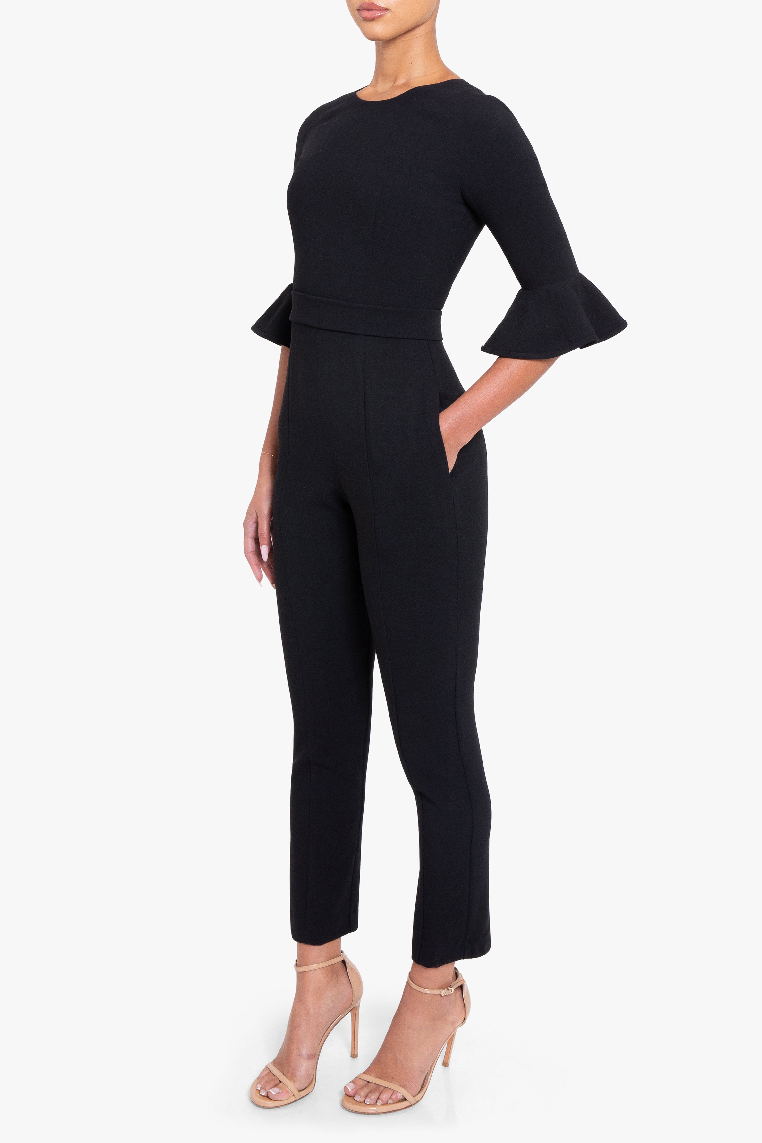 Black halo deklyn jumpsuit on sale