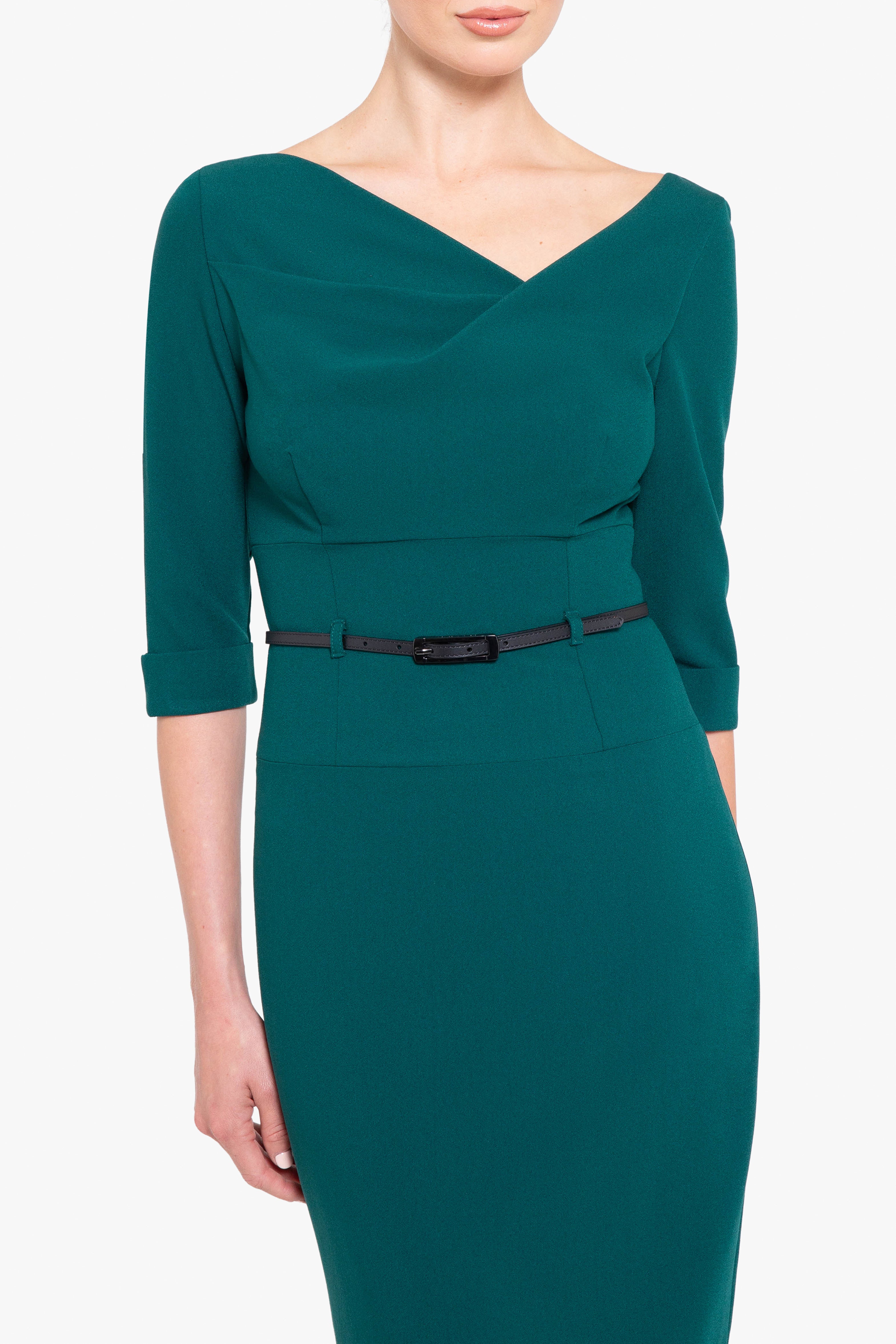 3/4 Sleeve Jackie O Sheath Dress-4411145912392