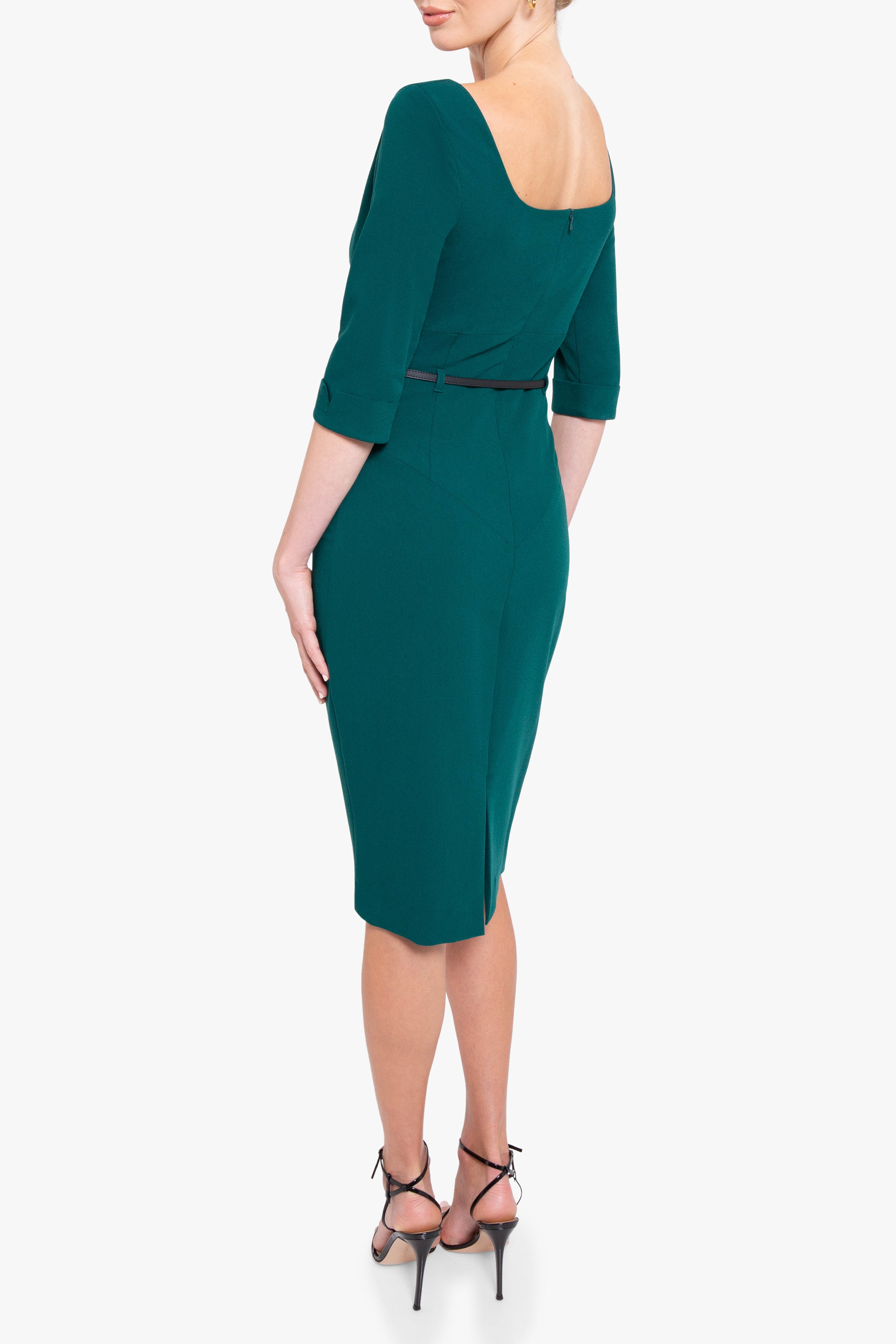 3/4 Sleeve Jackie O Sheath Dress-4411145912392