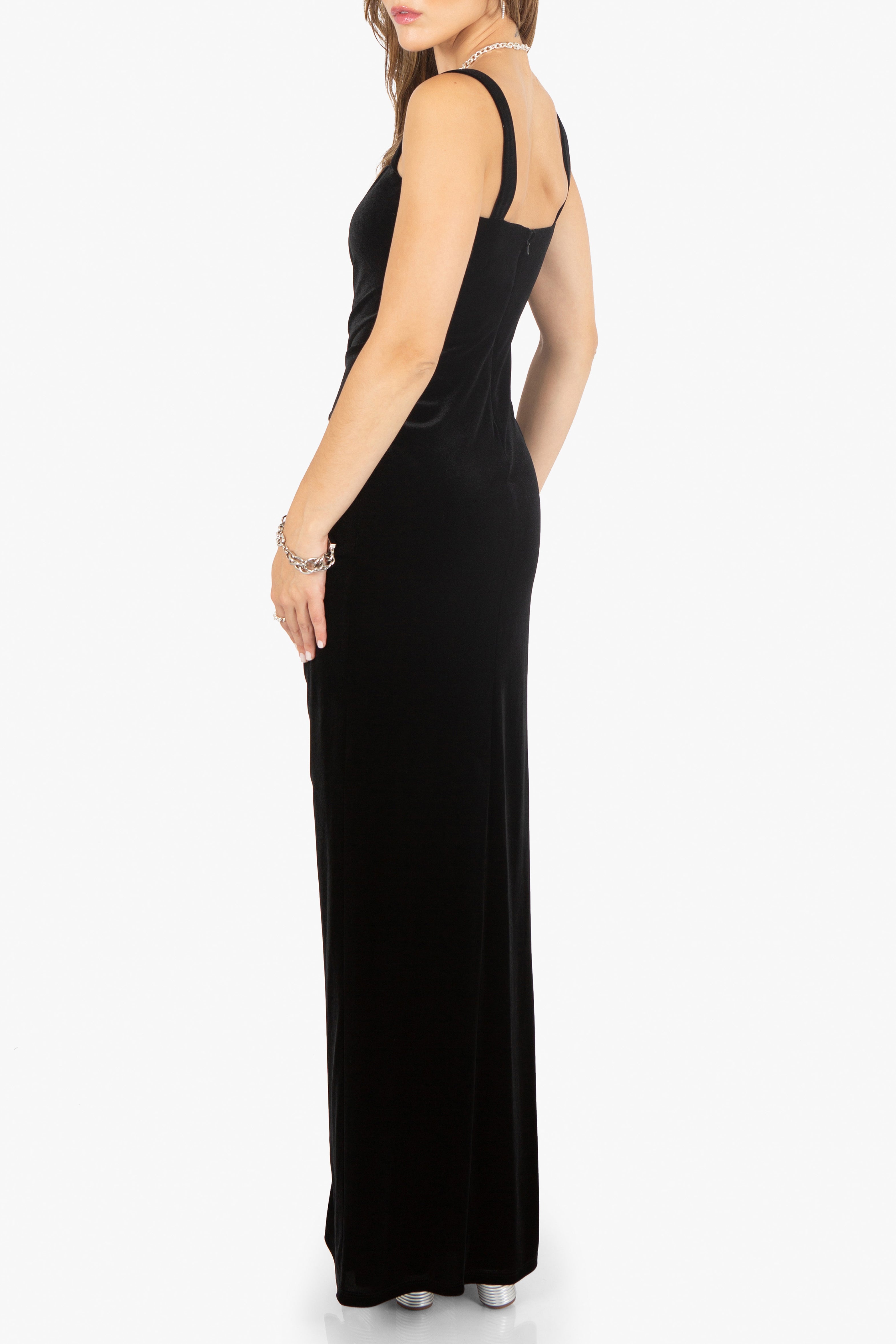 Black halo gown on sale