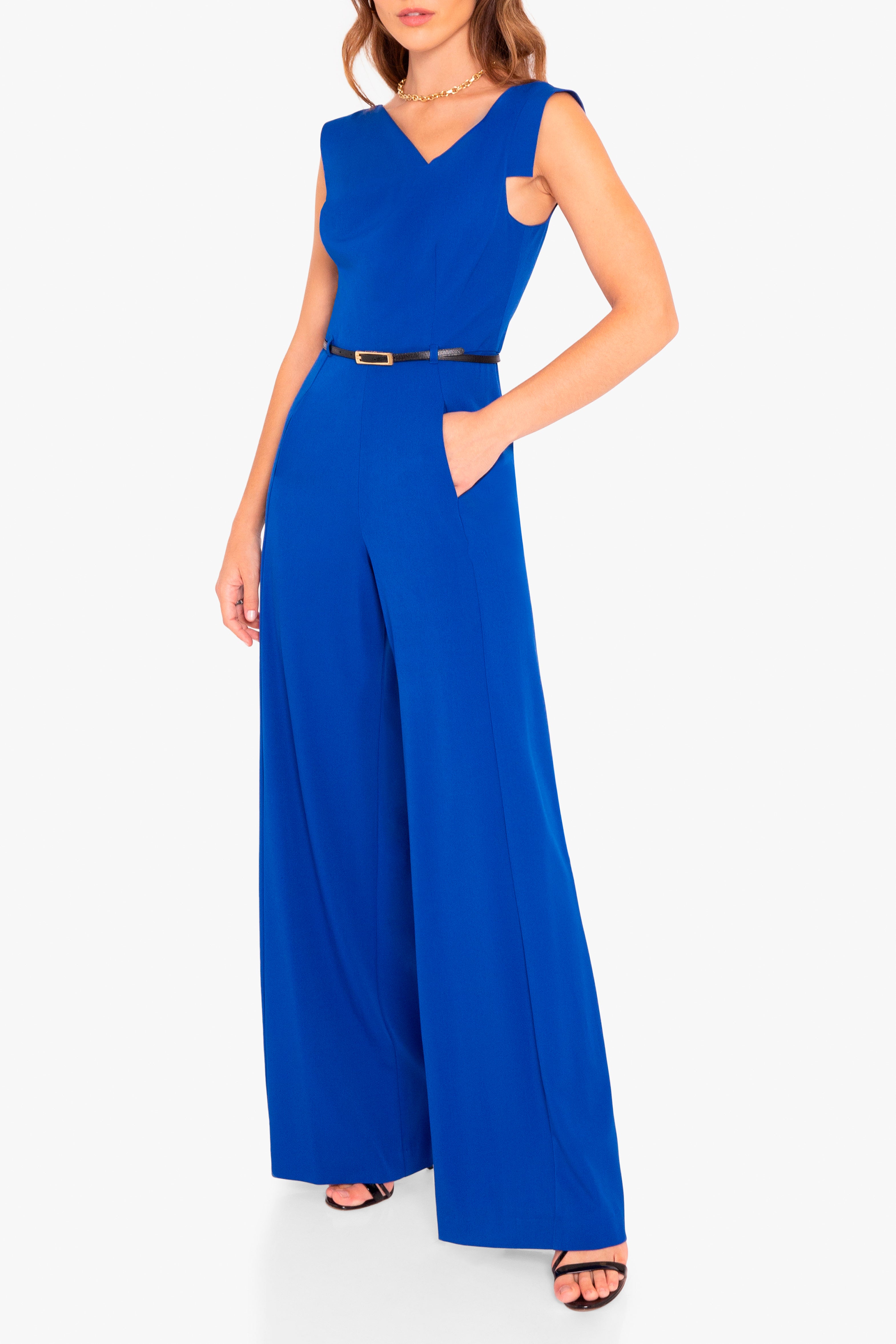 Jackie O Jumpsuit Black Halo