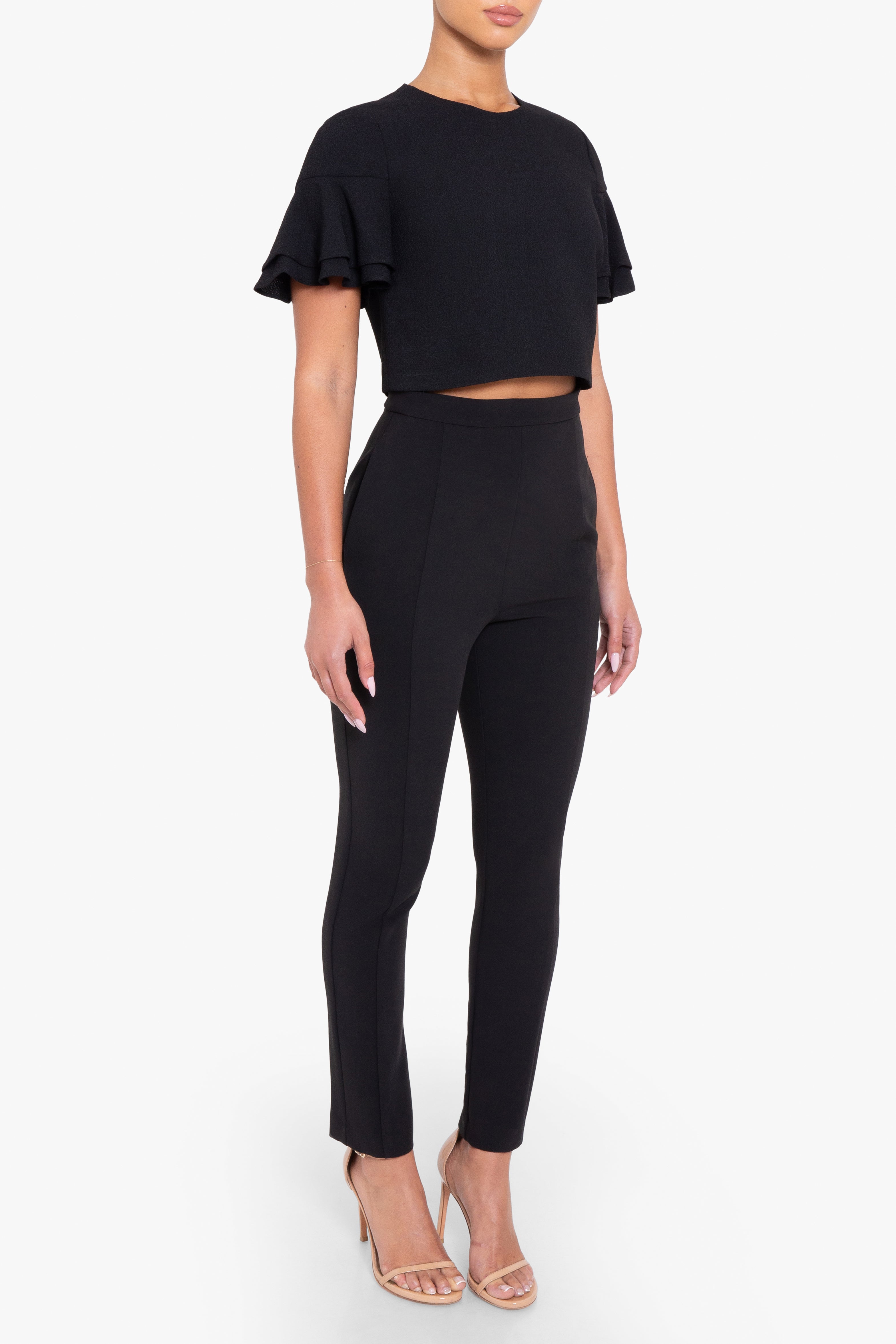 Black halo 2 piece jumpsuit on sale